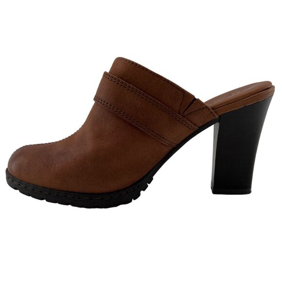 BOC Born Women Clog Size 8 Mule Heeled Distressed Brown BC2439 EUC - Picture 8 of 10